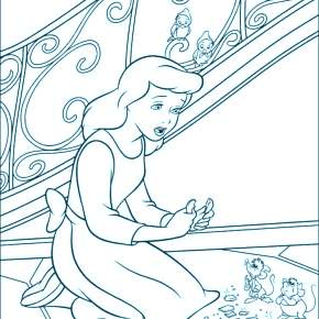 Раскраска Золушка