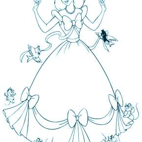 Раскраска Золушка