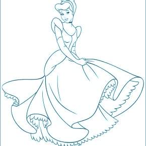 Раскраска Золушка
