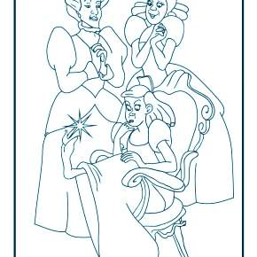 Раскраска Золушка