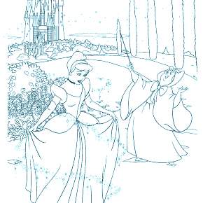 Раскраска Золушка