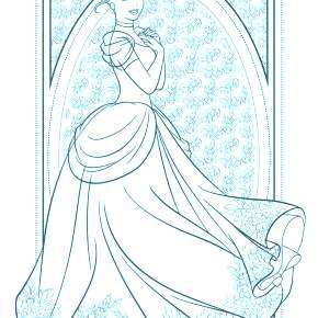 Раскраска Золушка