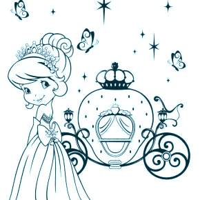 Раскраска Золушка