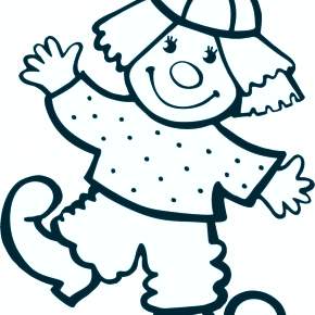 Раскраска Клоуны