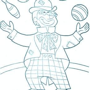 Раскраска Клоуны