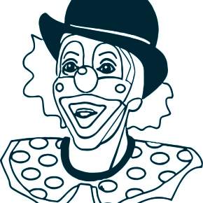 Раскраска Клоуны