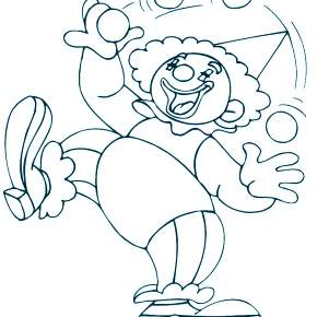 Раскраска Клоуны