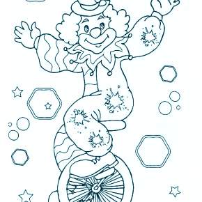 Раскраска Клоуны