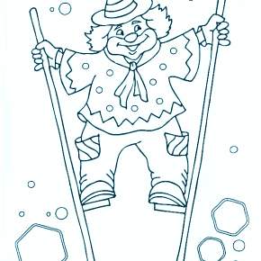 Раскраска Клоуны