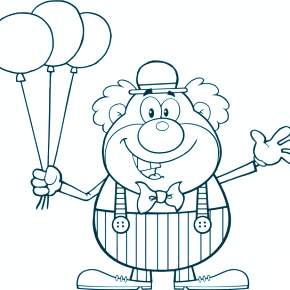 Раскраска Клоуны