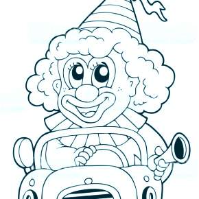 Раскраска Клоуны
