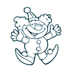 Раскраска Клоуны