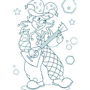 Раскраска Клоуны