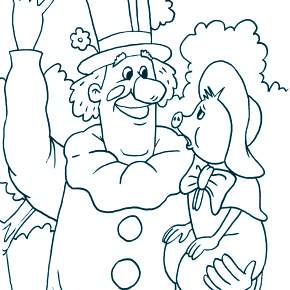 Раскраска Клоуны