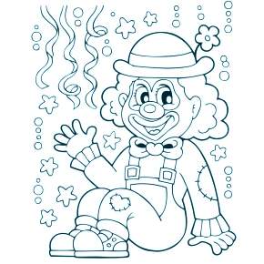 Раскраска Клоуны