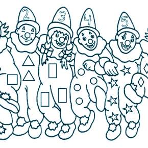 Раскраска Клоуны