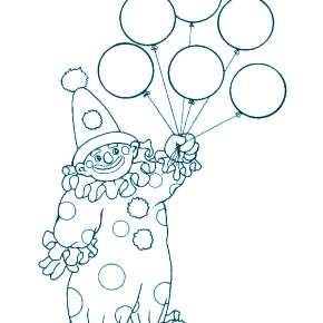 Раскраска Клоуны