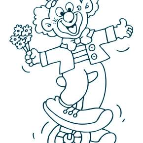 Раскраска Клоуны