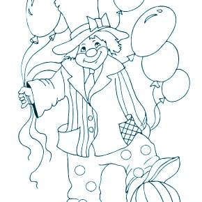 Раскраска Клоуны