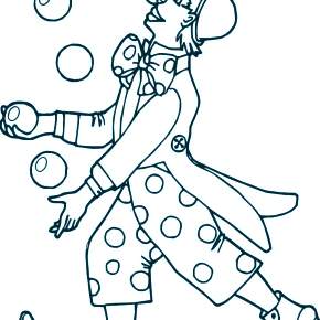 Раскраска Клоуны