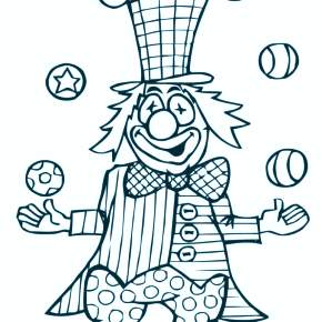 Раскраска Клоуны