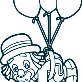 Раскраска Клоуны