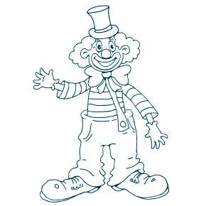 Раскраска Клоуны