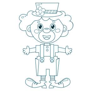 Раскраска Клоуны