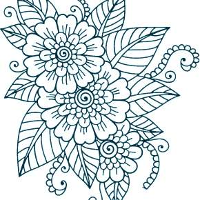 Раскраска Цветы Раскраска Цветы