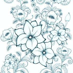 Раскраска Цветы Раскраска Цветы