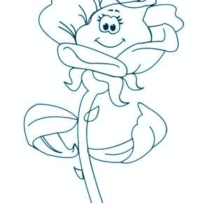 Раскраска Цветы Раскраска Цветы