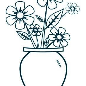 Раскраска Цветы Раскраска Цветы