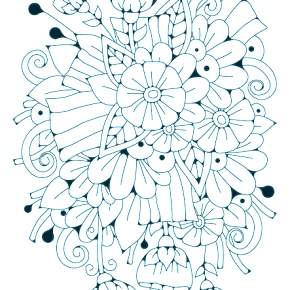 Раскраска Цветы Раскраска Цветы