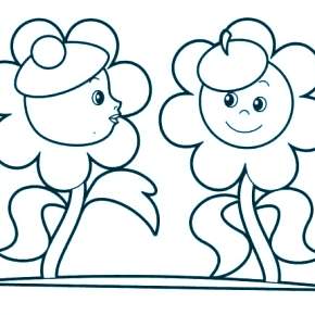 Раскраска Цветы Раскраска Цветы