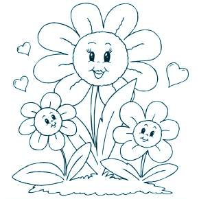 Раскраска Цветы Раскраска Цветы