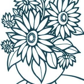 Раскраска Цветы Раскраска Цветы