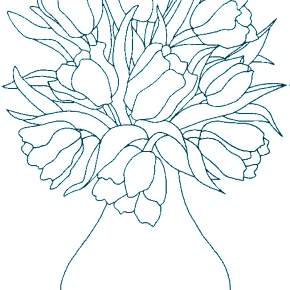 Раскраска Цветы Раскраска Цветы