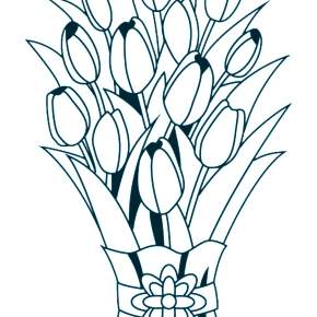 Раскраска Цветы Раскраска Цветы