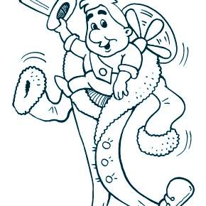 Раскраска Малыш и Карлсон