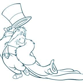 Раскраска Малыш и Карлсон