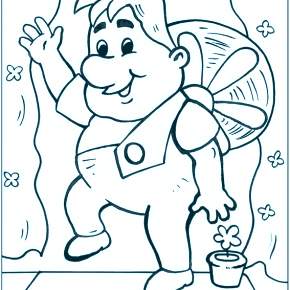 Раскраска Малыш и Карлсон