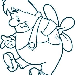 Раскраска Малыш и Карлсон