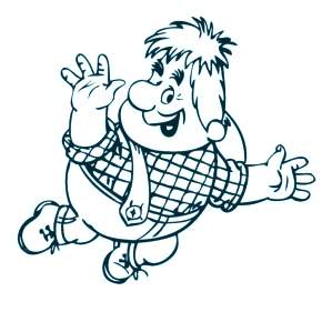 Раскраска Малыш и Карлсон