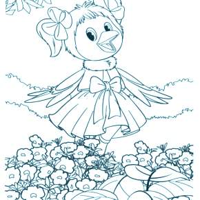 Раскраска Спокойной ночи малыши