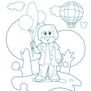 Раскраска Спокойной ночи малыши