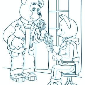 Раскраска Спокойной ночи малыши