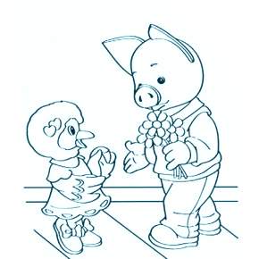 Раскраска Спокойной ночи малыши