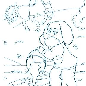 Раскраска Спокойной ночи малыши