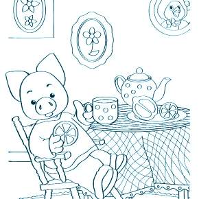 Раскраска Спокойной ночи малыши