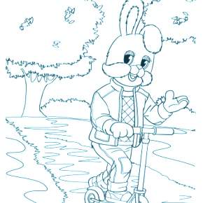 Раскраска Спокойной ночи малыши